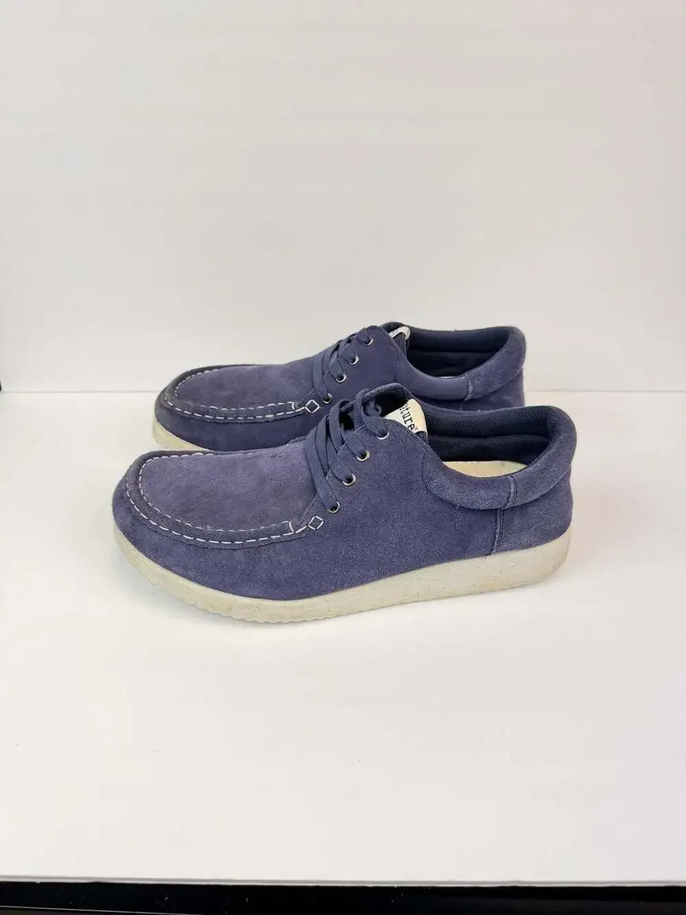 Nature Footwear Arne Blue Suede Moc-Toe Sneakers Men's Size 12